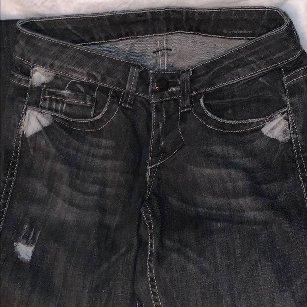 William Rast black distressed wash.